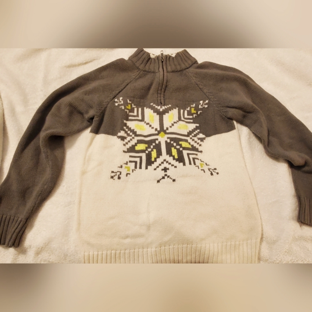 Boys winter sweater quarter zip